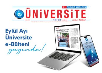 EYLÜL AYI ÜNİVERSİTE E-BÜLTENİ YAYINDA