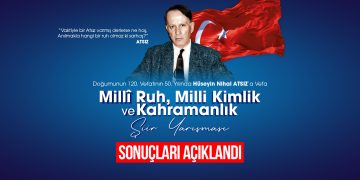  “HÜSEYİN NİHAL ATSIZ’A VEFA” TEMASIYLA YAPILAN ŞİİR YARIŞMASI ÖDÜLLERİ SAHİPLERİNİ BULDU