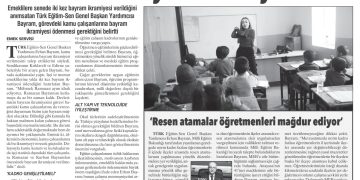 Memurlardan Bayram İkramiyesi Talebi – Aydınlık