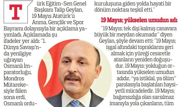 Vazifemiz; Türk İstiklal ve Cumhuriyetini Korumak – Türkgün